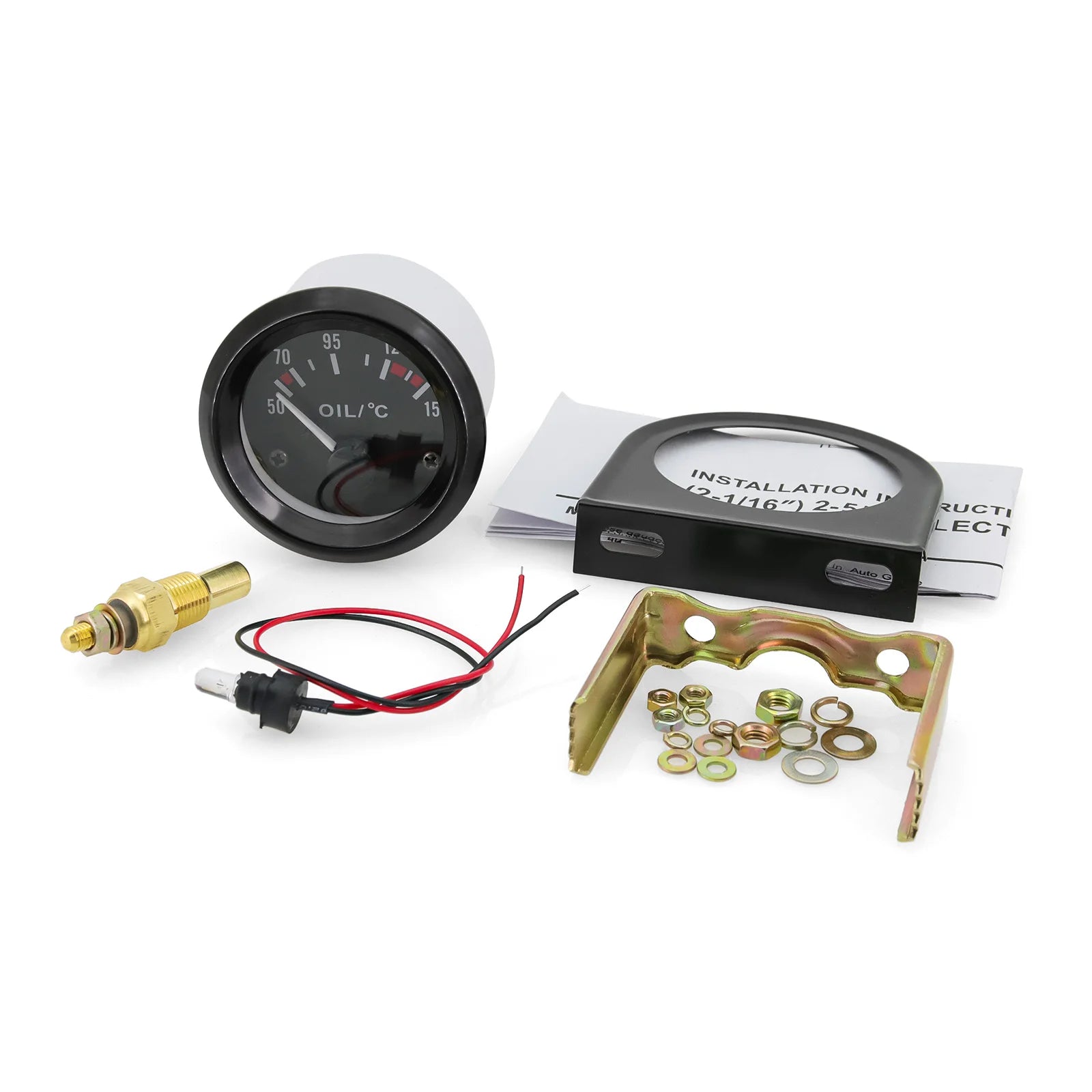 TougeGauge Multi-Function 52mm Digital Meter – Water, Oil, Volt, Fuel