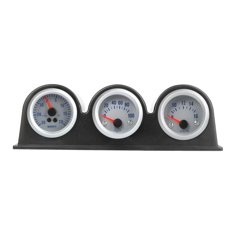 TougePod Triple 52mm Cup Gauge Holder – Universal Fit