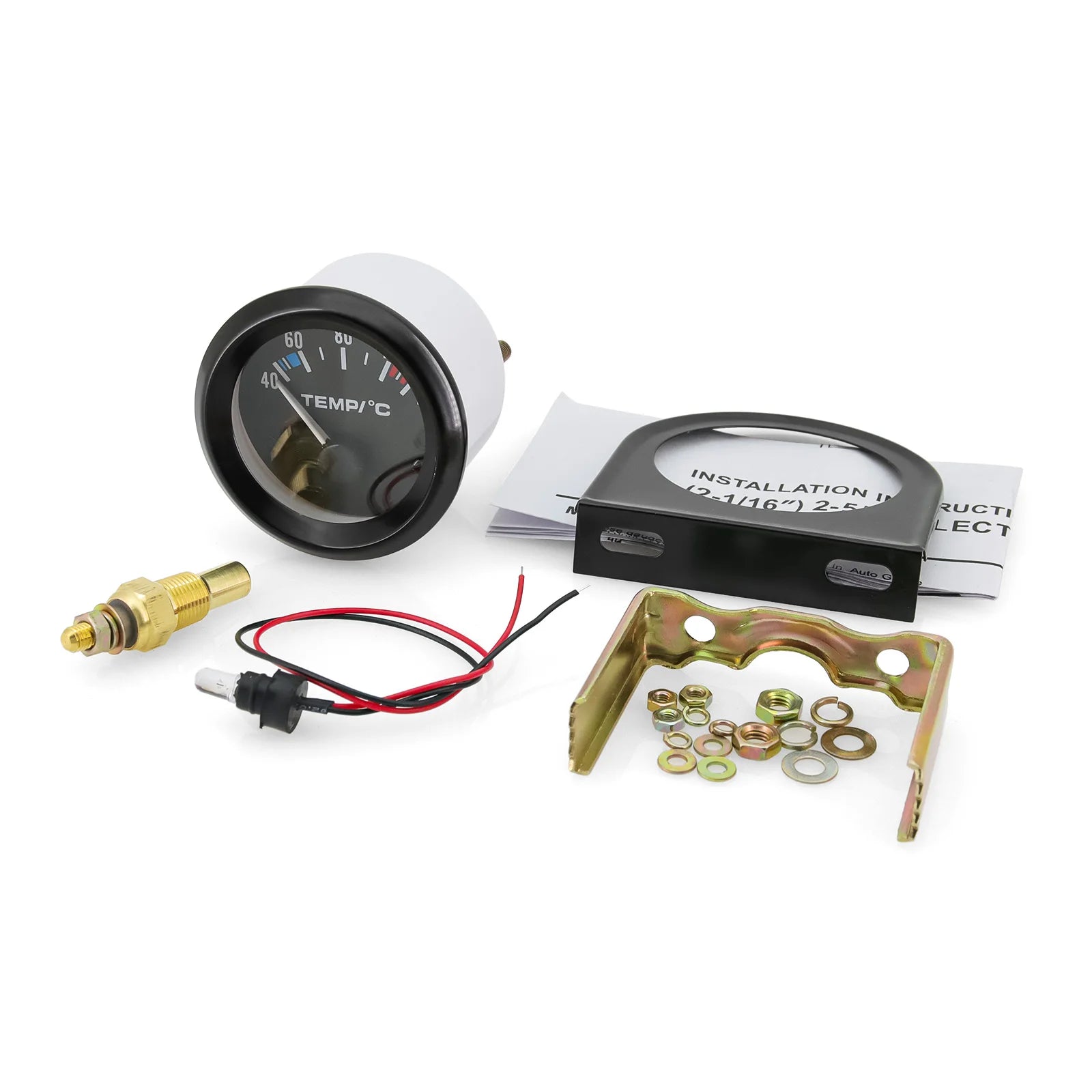 TougeGauge Multi-Function 52mm Digital Meter – Water, Oil, Volt, Fuel