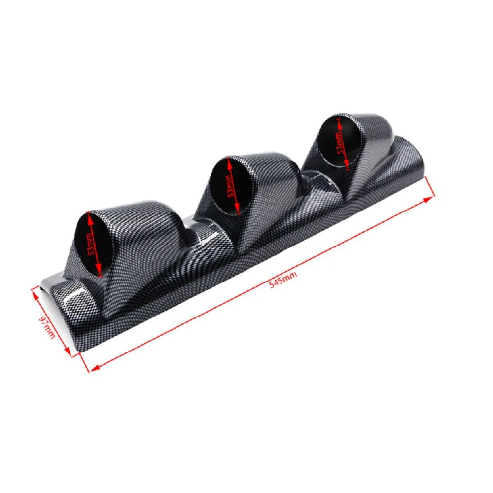 TougePod Triple Carbon A-Pillar Gauge Pod – 52mm